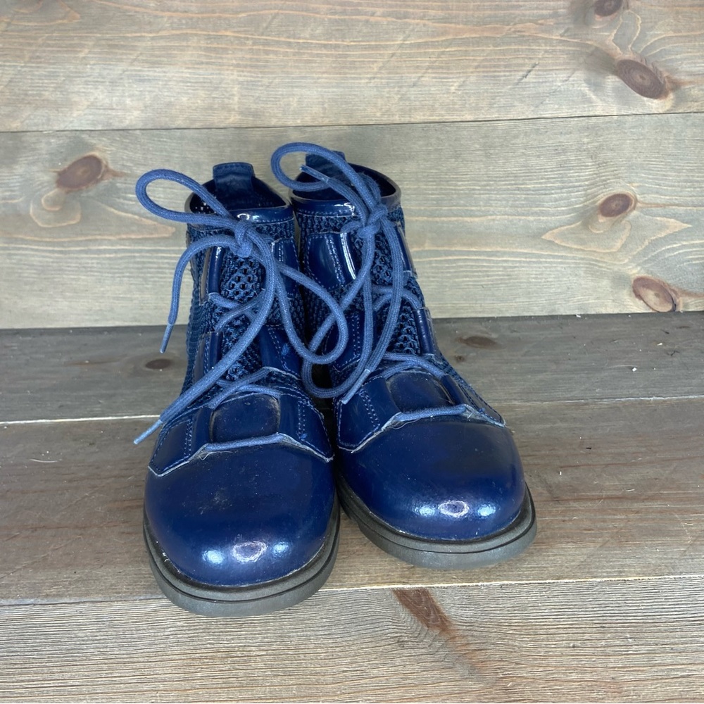 Sorel major womens size 6 shoes blue patent leather mesh ankle boots - Picture 5 of 8